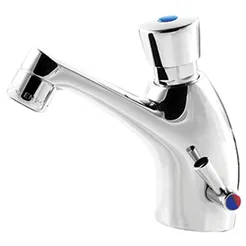 Self-closing basin tap with hand mixer  9007