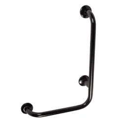 Angled grab bar for disabled people 6/4 right 90? black