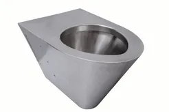 Hängande WC-skål i rostfritt stål med matt yta