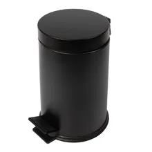 Black toilet bins