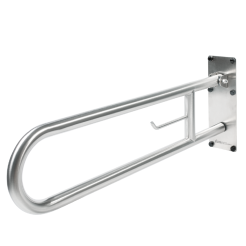 Main courante relevable 800 mm inox mat