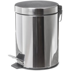 ECO 5 l trash can stainless steel gloss