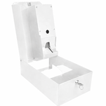 Boîte pour tampons et serviettes Faneco, blanc, acier - 5