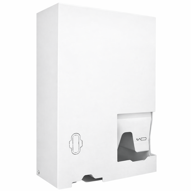 Boîte pour tampons et serviettes Faneco, blanc, acier