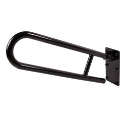 Main courante rabattable pour handicapés 600 mm noir