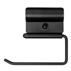 Toilet paper holder for disabled handrail Ø 32 black steel