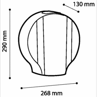 Dozownik na papier toaletowy jumbo ZEN S wymiary