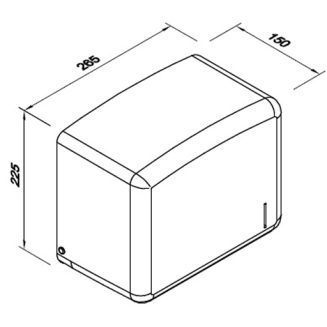 Podajnik ręczników papierowych - wymiary
