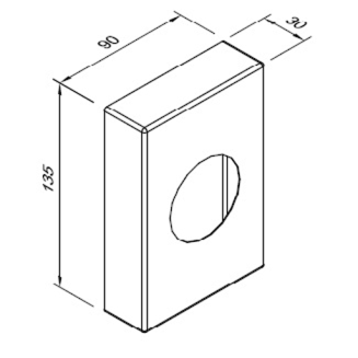 Podajnik torebek higienicznych - wymiary