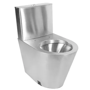 Kompaktes stehendes WC Faneco, mattierter Stahl