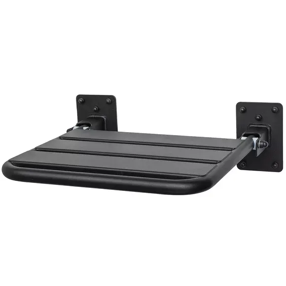 Siedzisko prysznicowe uchylne Faneco, ⌀ 25 mm, czarne, stal