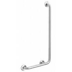 Matte stainless steel right-angle handrail for disabled 7/5 right 90°