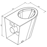 Miska WC stojąca - wymiary