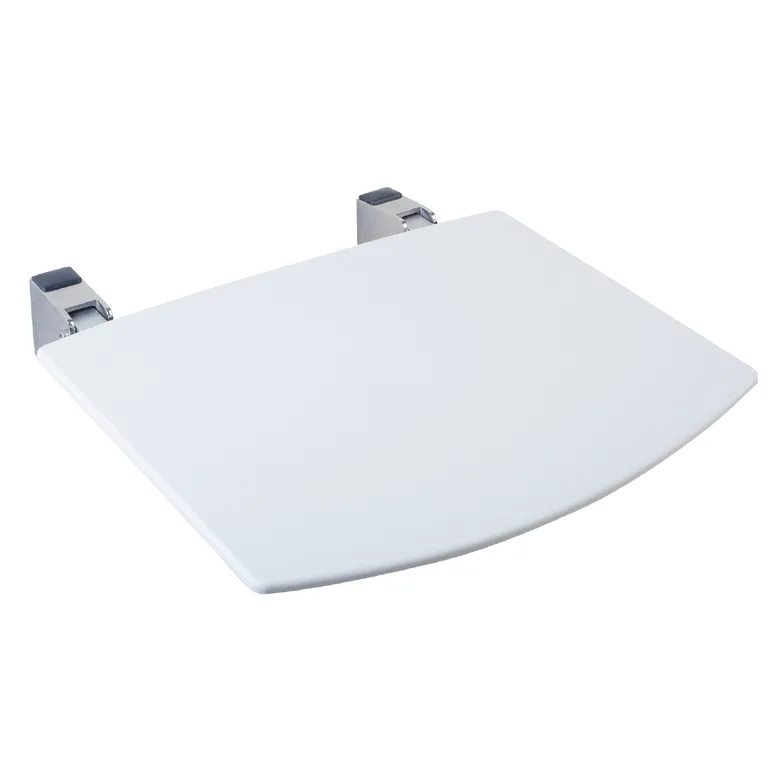 Klappbarer Duschsitz mit weißer Plattform aus Polypropylen