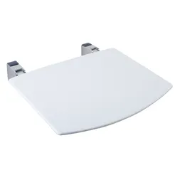 Klappbarer Duschsitz mit weißer Plattform aus Polypropylen