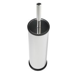 Wall-mounted stainless steel toilet brush, polished