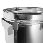 Podblatowy kosz na śmieci Faneco 30 l, stal matowa - 2