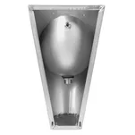 Faneco wall-hung urinal, matte steel - 5