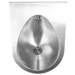 Faneco wall-hung urinal, matte steel - 4