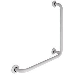 90° white steel handrail for disabled