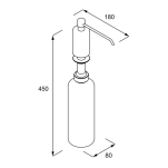 Dozownik do mydła - wymiary