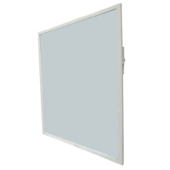 Specchio inclinabile 800 x 600 mm acciaio inossidabile opaco