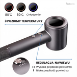 Uscător de păr Faneco Tivano 1500W Gri - 7