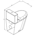 Kompakt WC stojący - wymiary