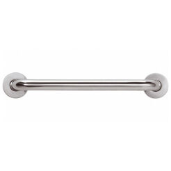 Straight handrail for disabled 600 mm stainless steel polished