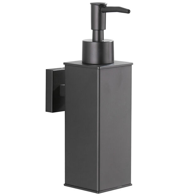 Dispenser di sapone da parete quadrato Sydney Black