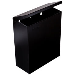 Wall-mounted sanitary waste bin 7 l black