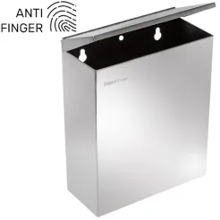 Wall-mounted sanitary waste bin 7 l HIT Antifinger