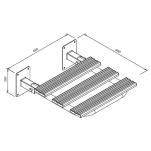 Siedzisko pod prysznic - wymiary
