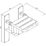 Siedzisko prysznicowe dla niepełnosprawnych - wymiary