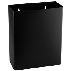 Wall-mounted bin 23 l black steel