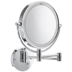 Hotel and bathroom magnifying mirror Garda LED