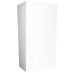 Hanging trash can with lid 30l white steel