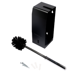 Wall-mounted toilet brush HIT black