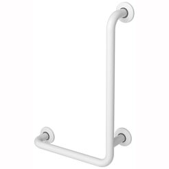 Right-angle handrail for disabled 8/4 right 90° white steel