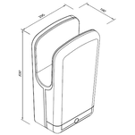 Suszarka do rąk - wymiary