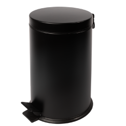 12 l black stainless steel bathroom trash can