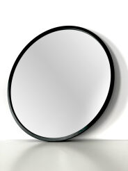 Faneco Scandi black wall-mounted bathroom mirror 600 x 600 mm