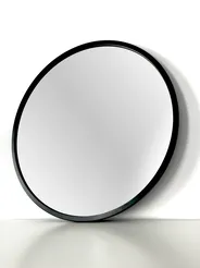 Specchio da bagno a parete Faneco Scandi nero 600 x 600 mm
