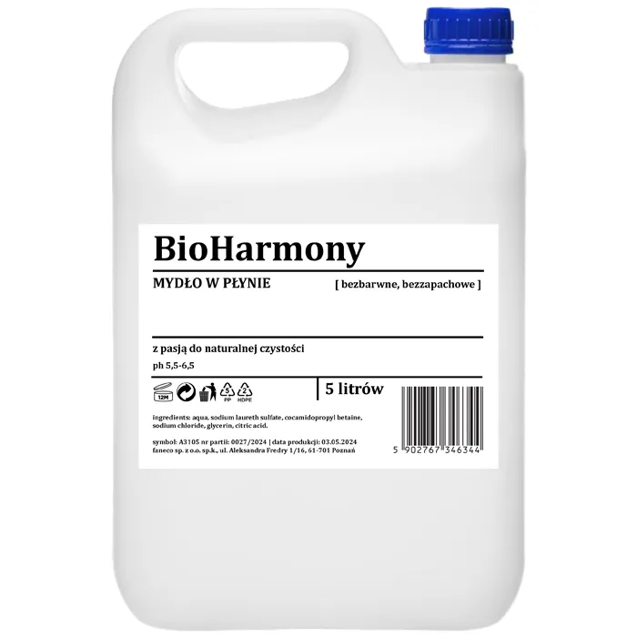 Săpun lichid BioHarmony fără culoare, fără miros
