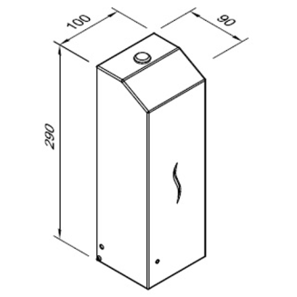 Automatyczny dozownik do mydła - wymiary