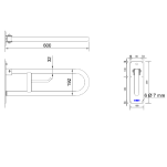 Uchwyt dla niepełnosprawnych - wymiary