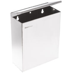 Wall-mounted sanitary waste bin 7 l matte stainless steel