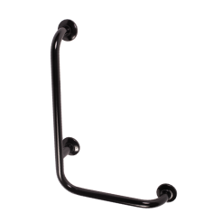 Coude 90° main courante noire pour handicapés 6/4